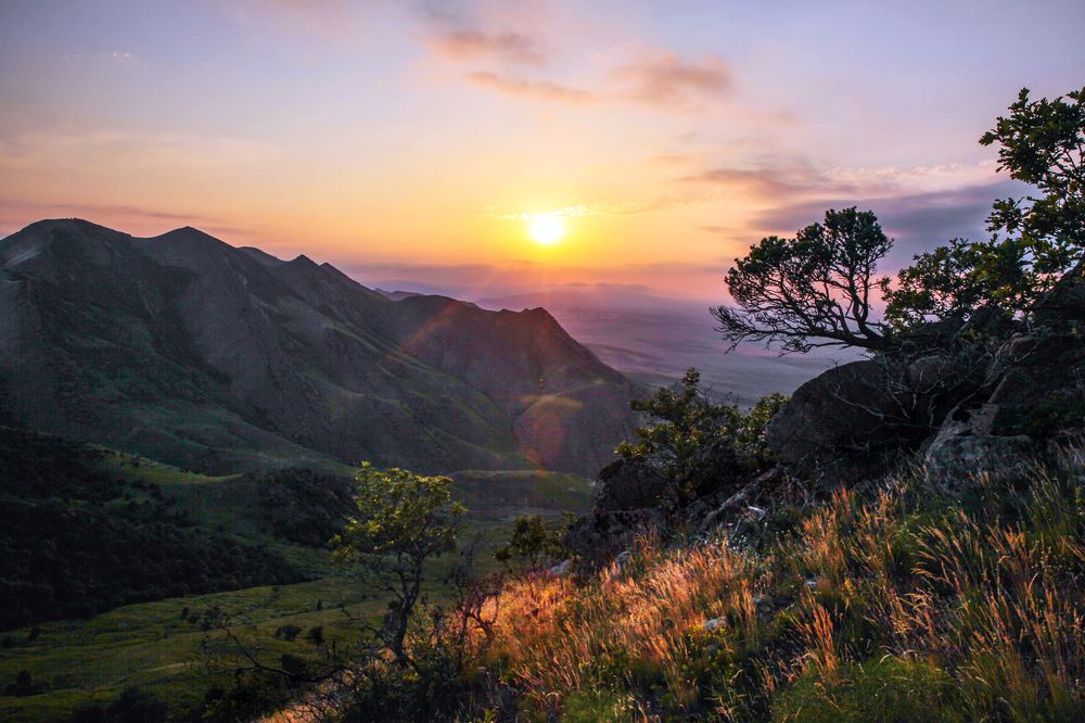 Закат в горах..