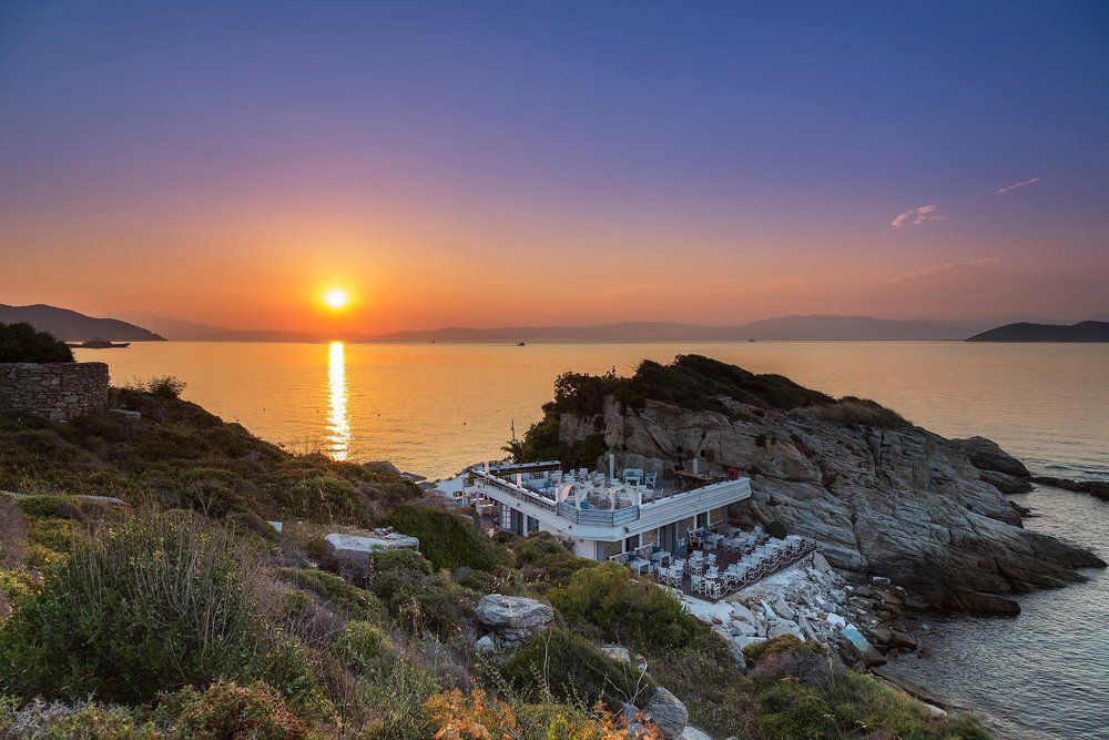 Sunset on Thassos island