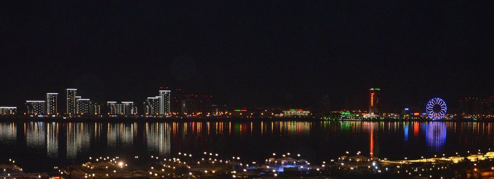 огни ночного города