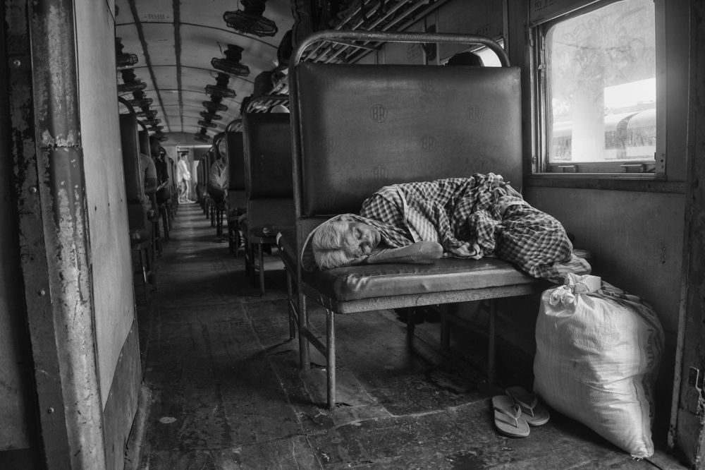 Relax journey by train