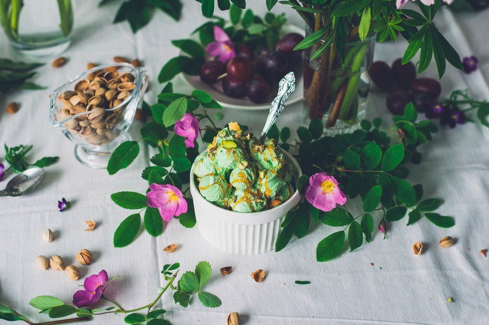 Фисташковое мороженое