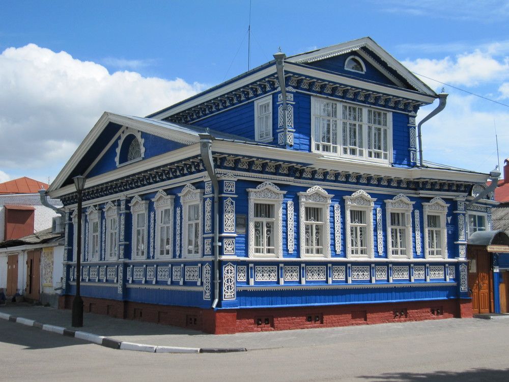 Вот такие домики в Городце!