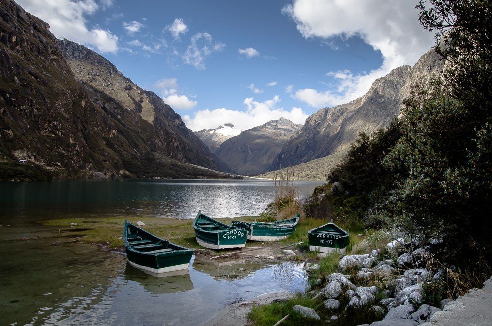 The Llanganuco Lakes at Peru