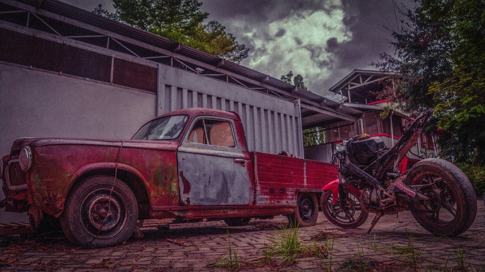 The old van