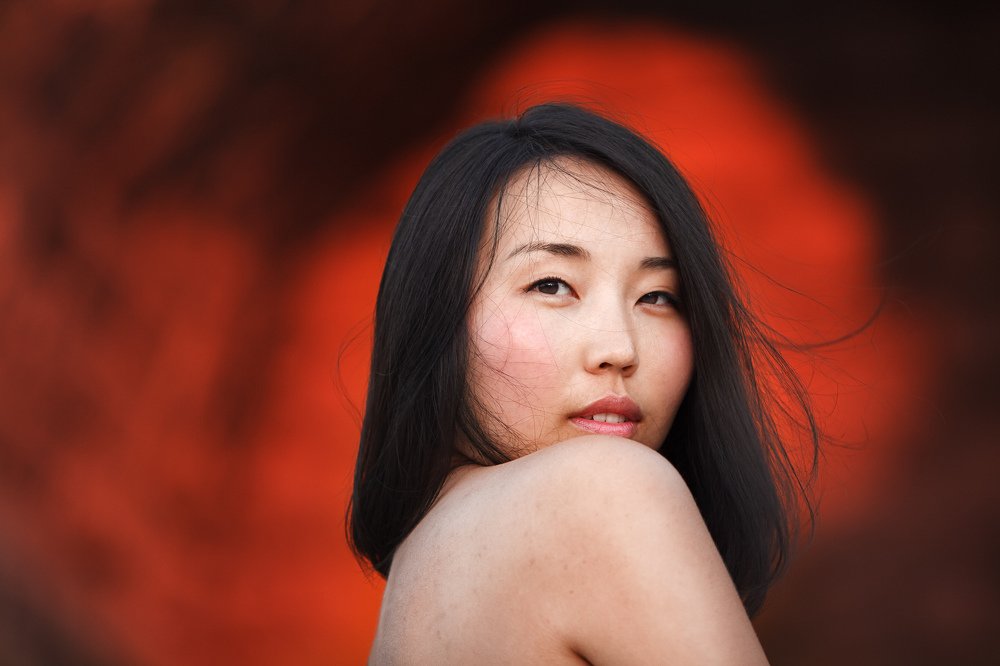 Портрет на закате.