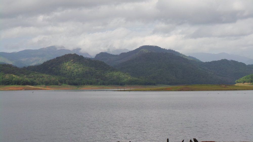 Waterscape with the mountain