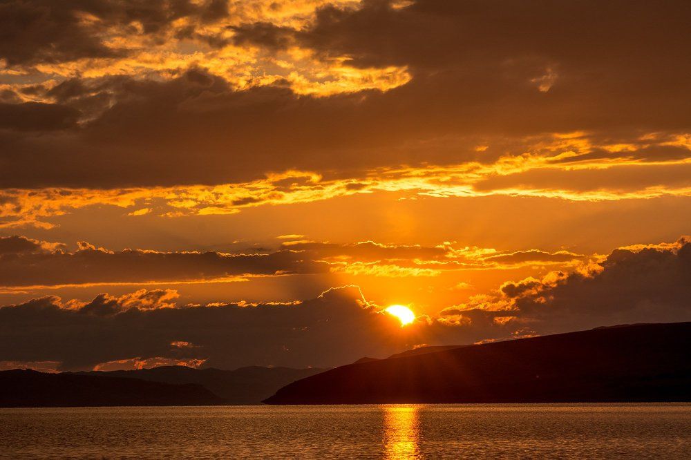 Закат на Красноярском  море