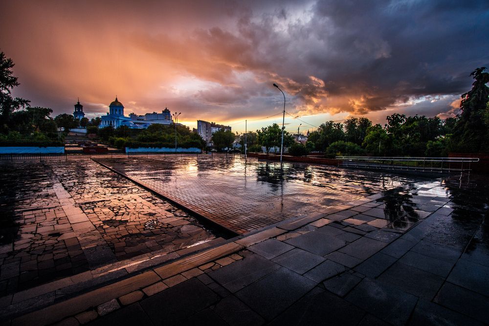 Закат после дождя