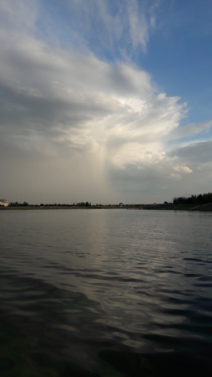 подтаявшие облака