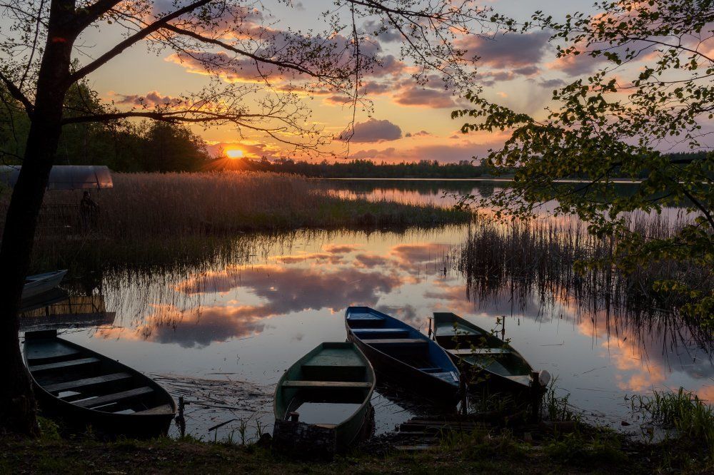 Созерцая пылающий закат...