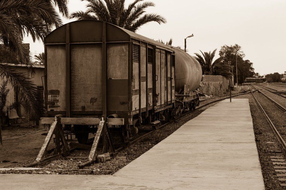 Train station in Touggourt Algeria