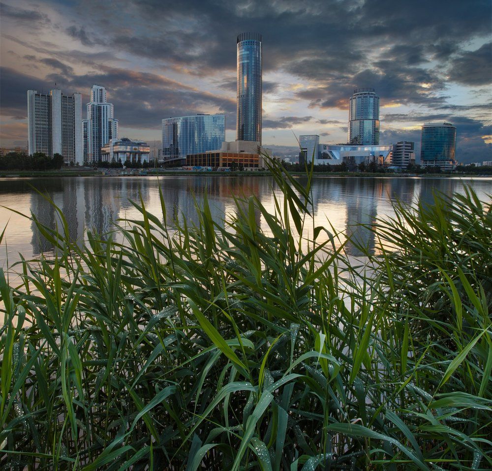 Умытый дождем город