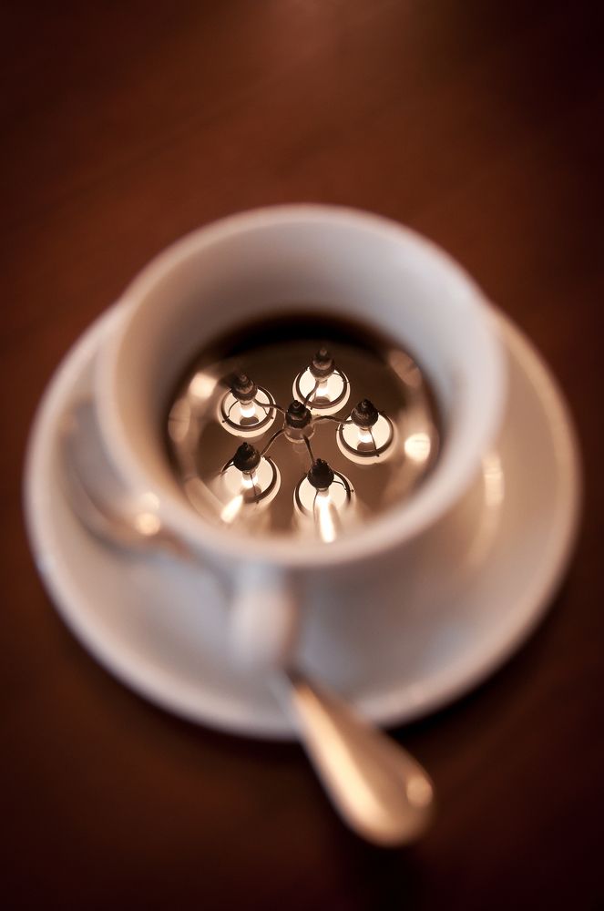 Люстра кофе