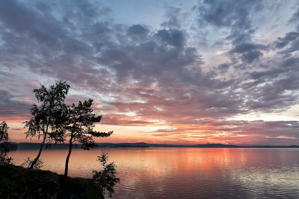 Вечер на озере