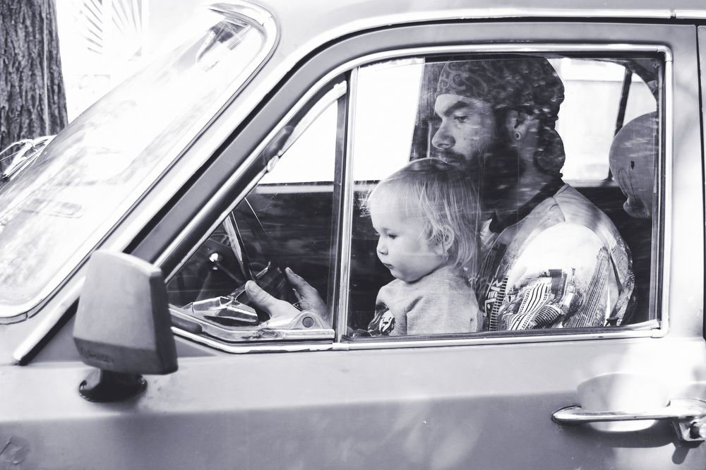 С папой за рулем