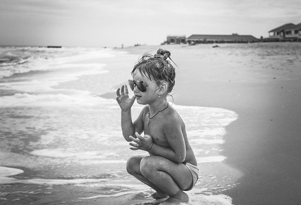 Прогулка по пляжу.