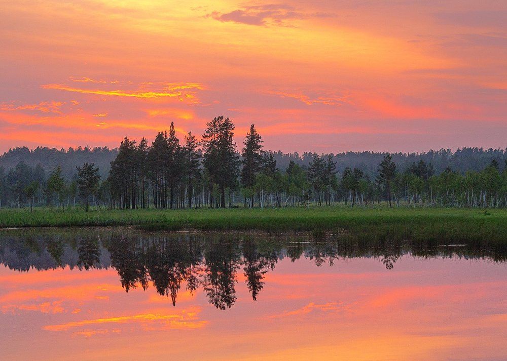 Закат на Ангаре