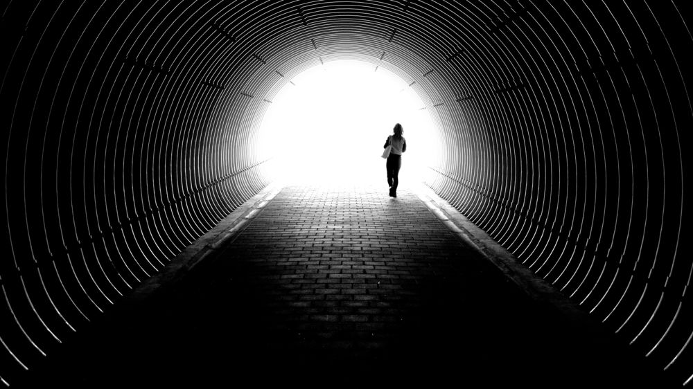 "A light in the end of a tunnel"