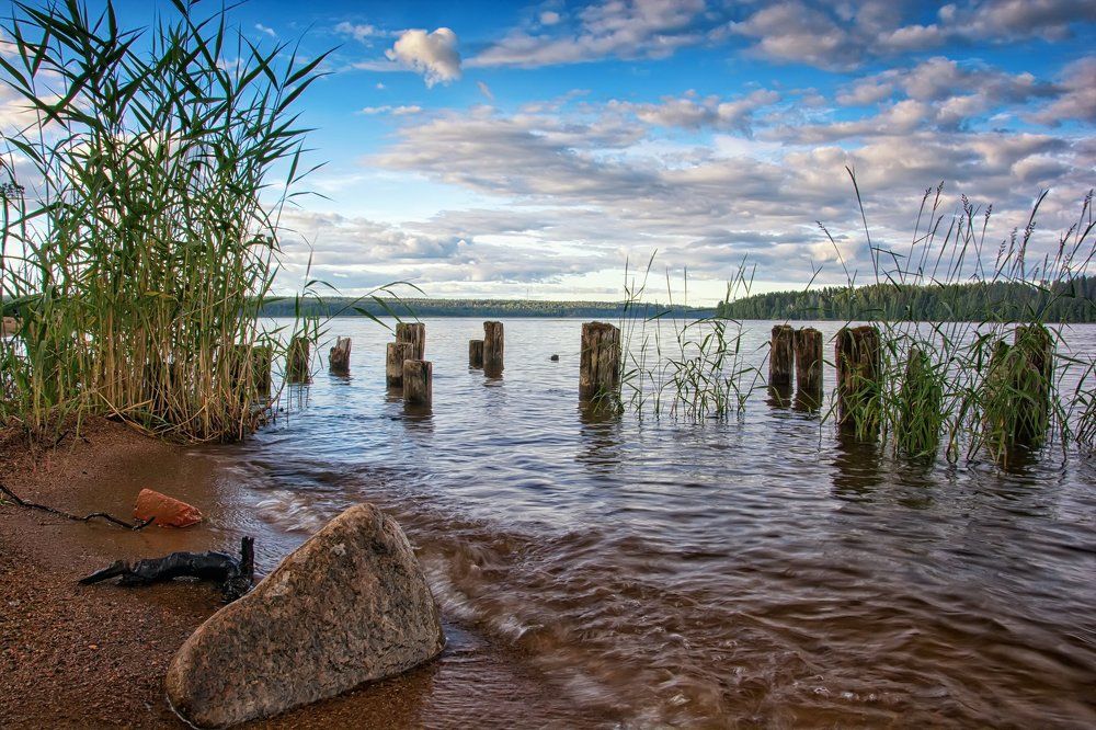 Закат на озере Суходольское