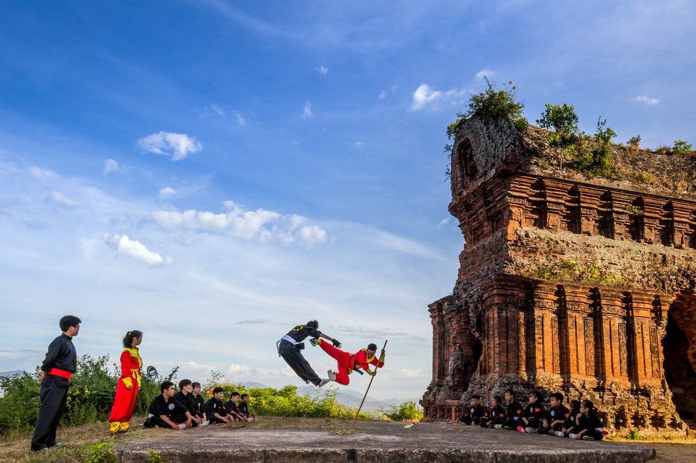 Practicing Traditional Vietnamese martial arts