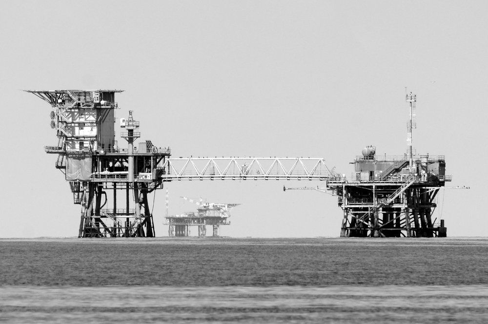 oil plant in Adriatic sea
