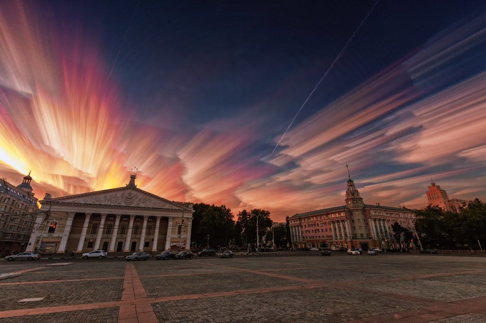 "Акварельные облака" над Воронежем
