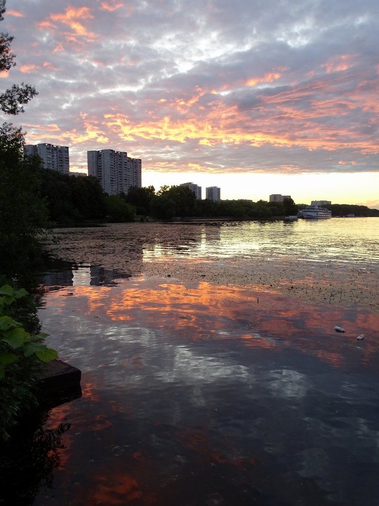 Огненный закат...