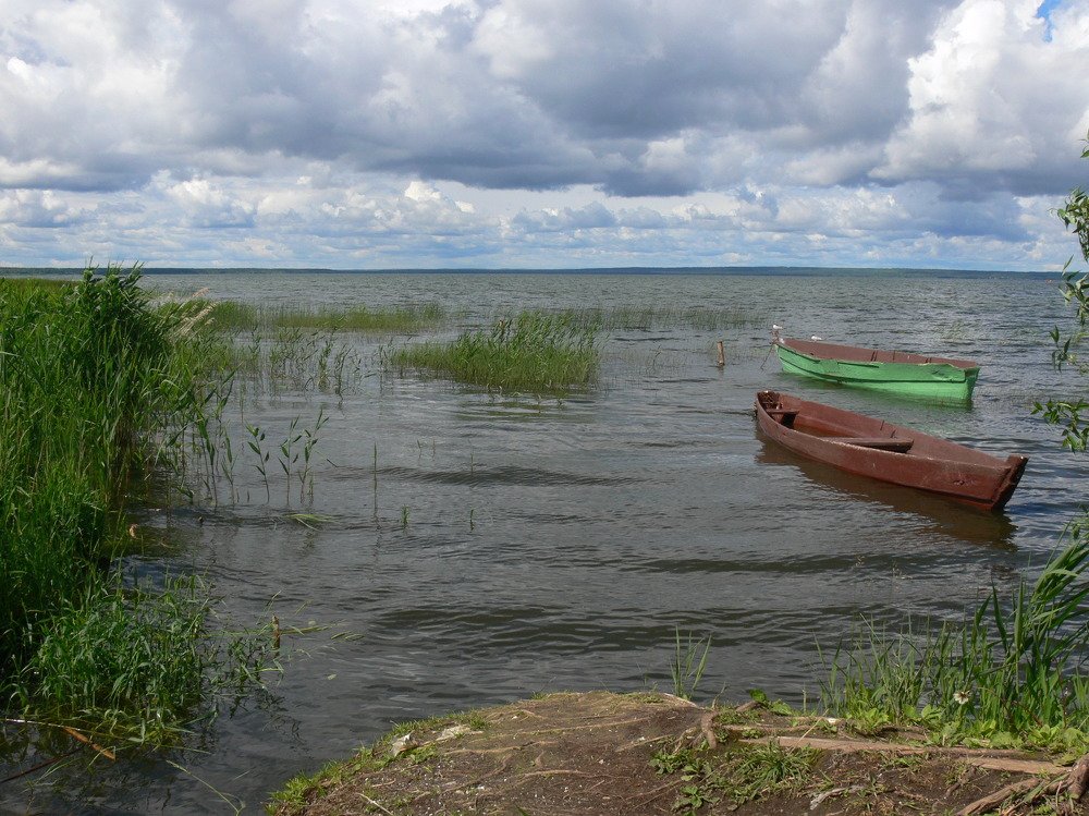 На озере Плещеевом.