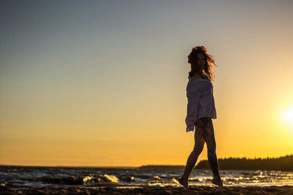 В лучах заката