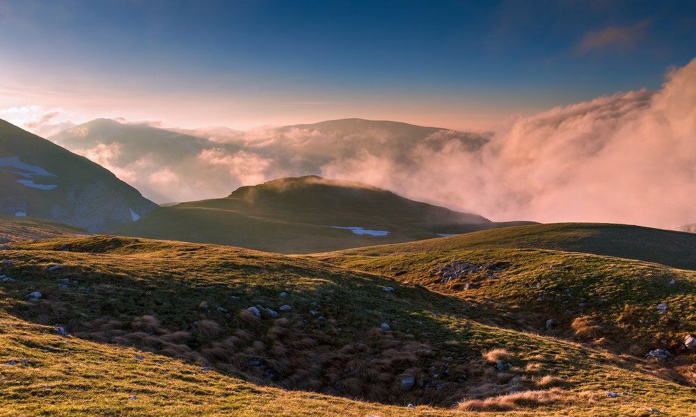 Закат, изгибы... облака