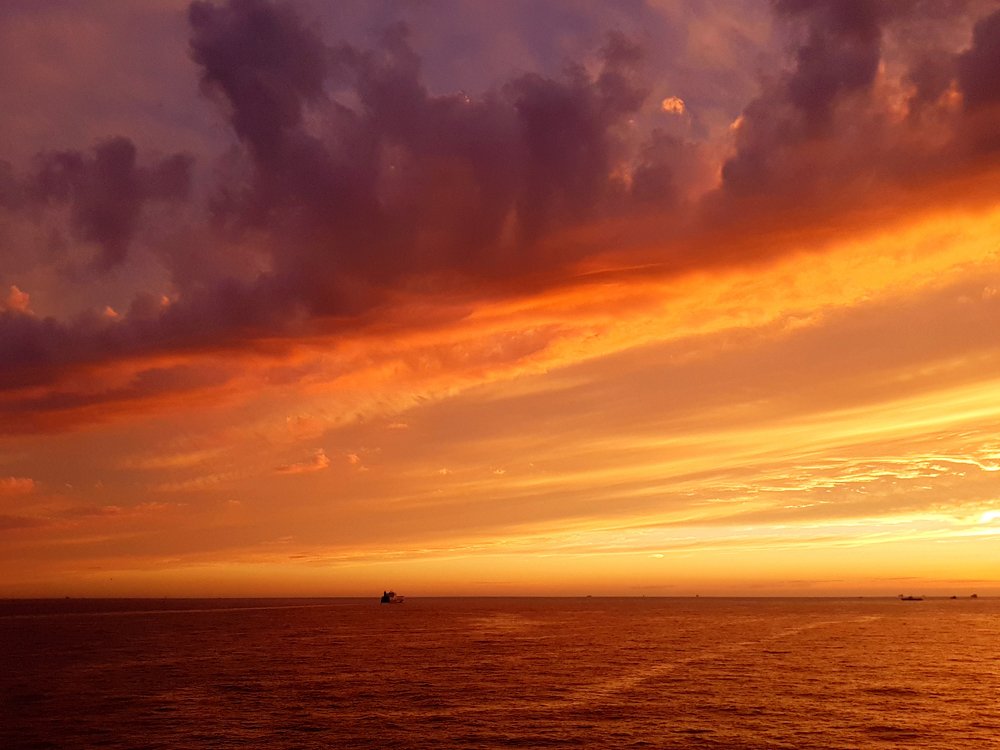 Закат над Северным морем