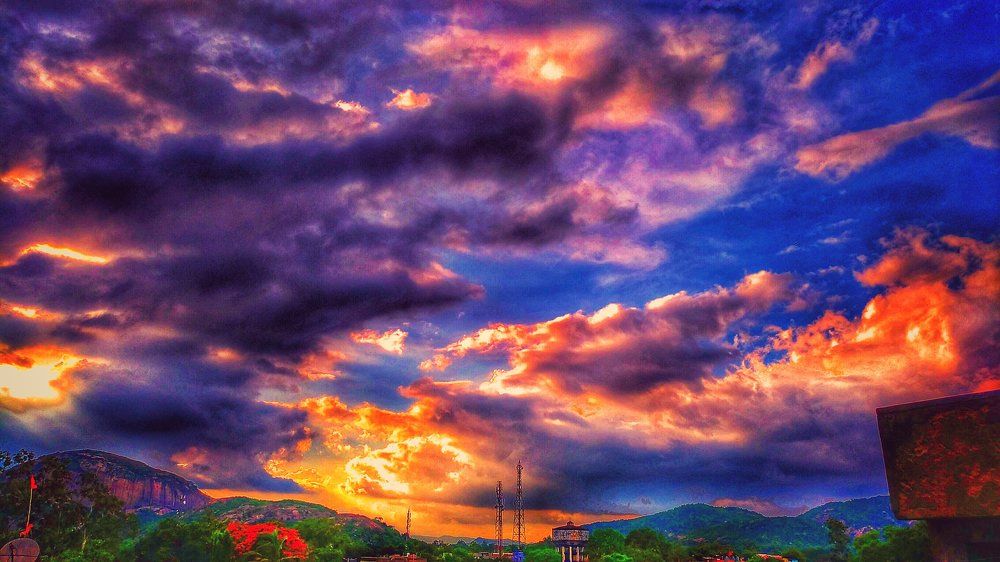 Colourful evening
