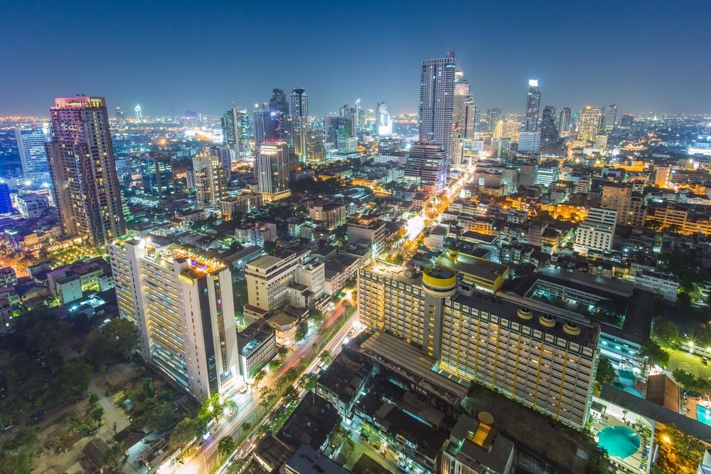 Beautiful long night in Bangkok