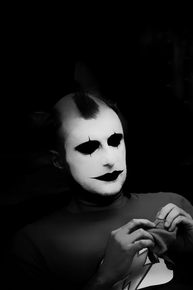 Clown in the dark