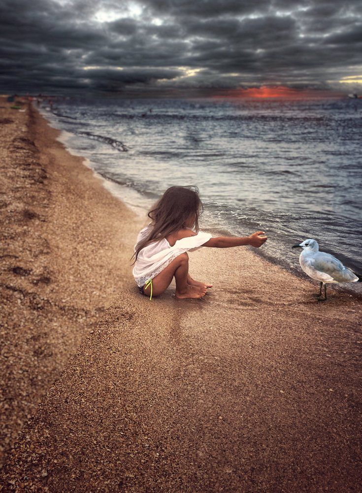 Девочка и чайка