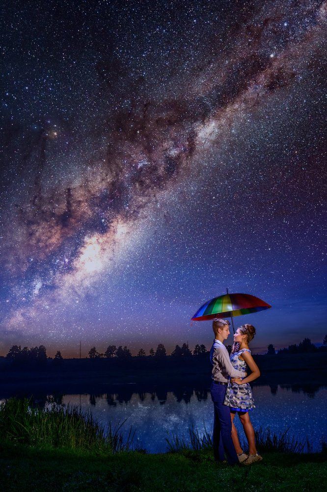 под звездами