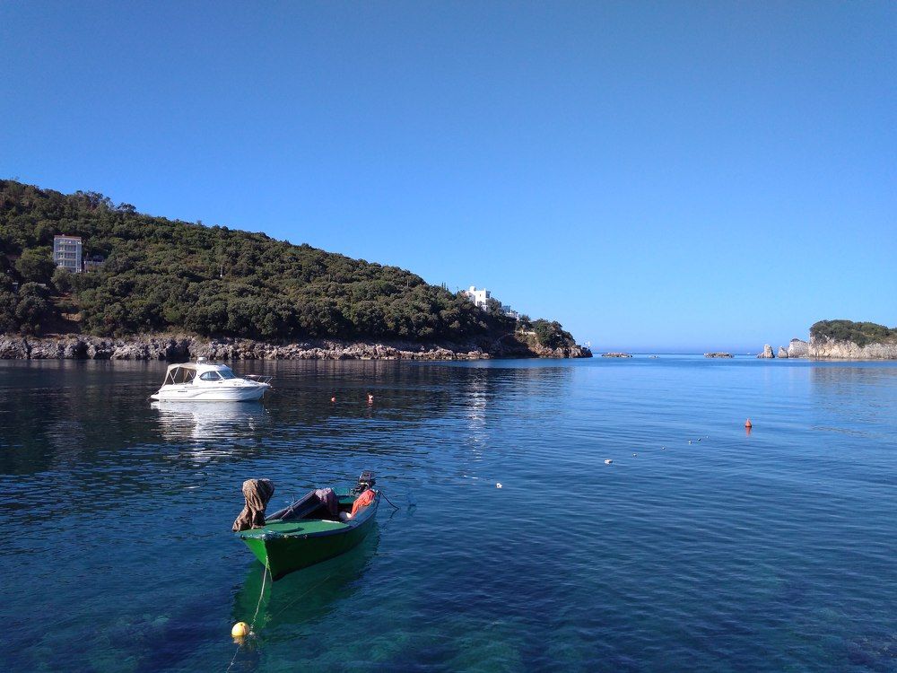 Magic atmosphere of the morning sea