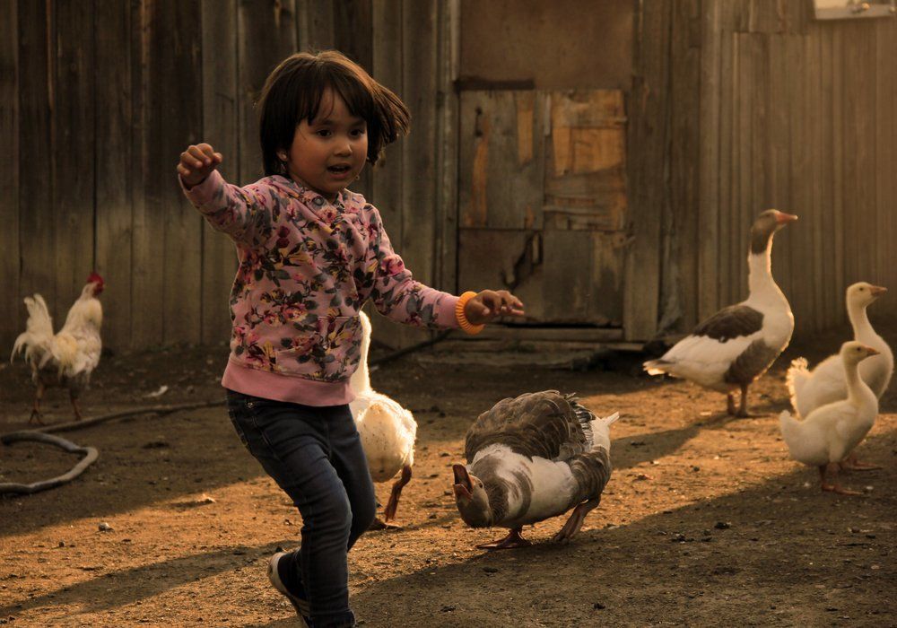 Детство в деревне