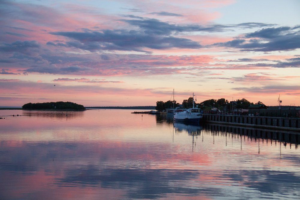 Закат на Белом море