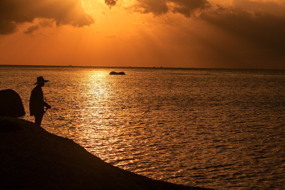 Рыбалка на закате