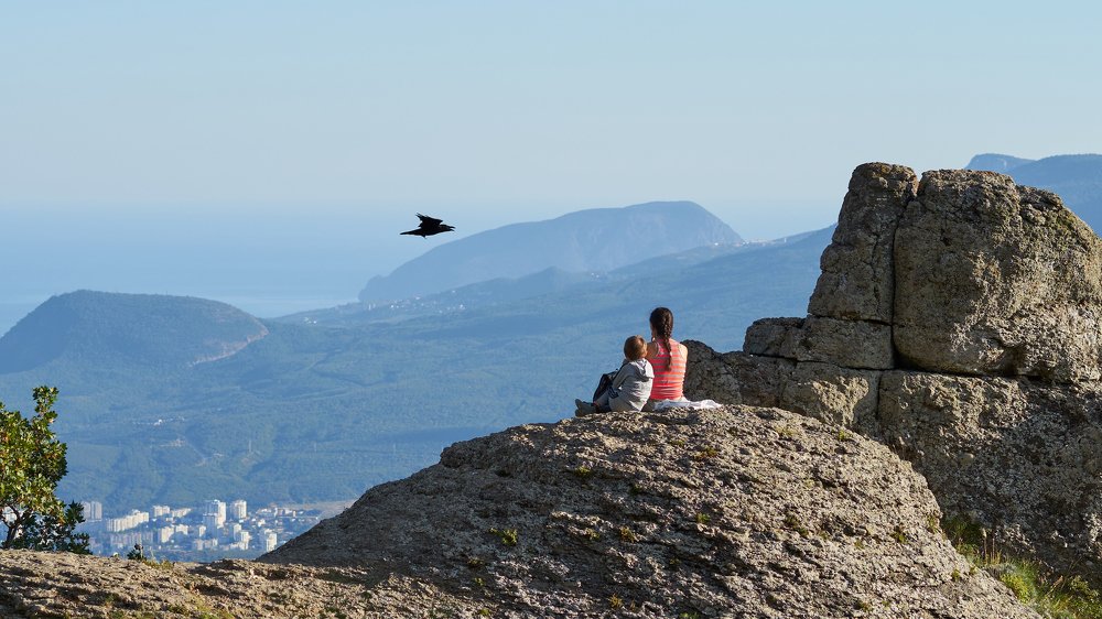 Диада и ворон.