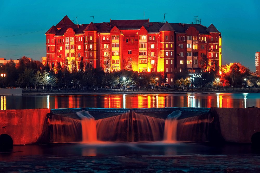 Астана. Гребной канал.