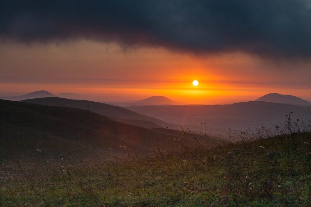 Рассвет с горы Большое Седло
