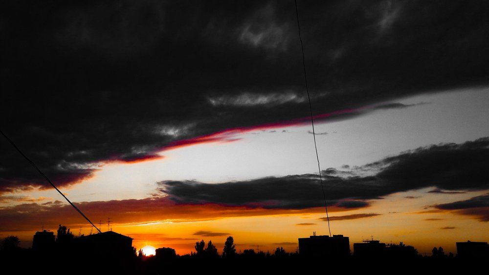 Sun goes down