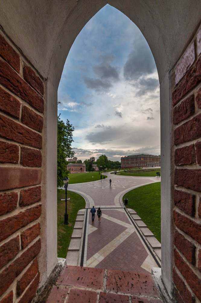 Царицыно в окне