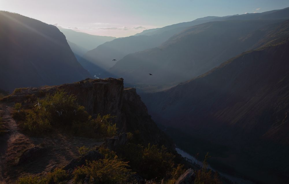 Закат в горах