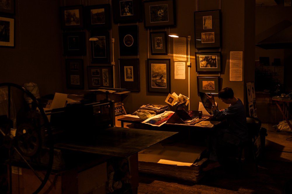 В мастерской