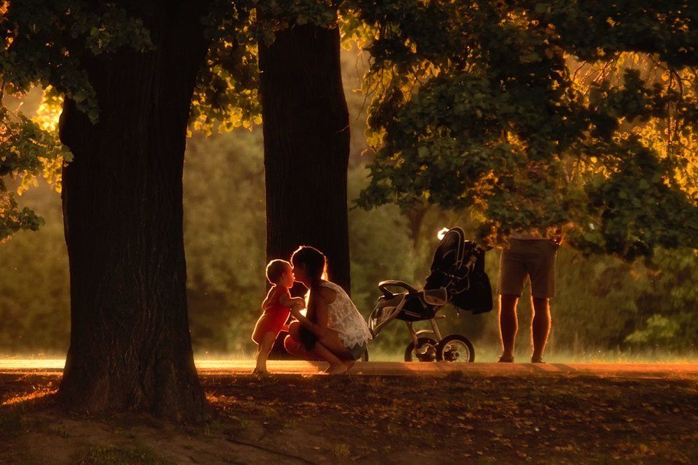 август. вечер