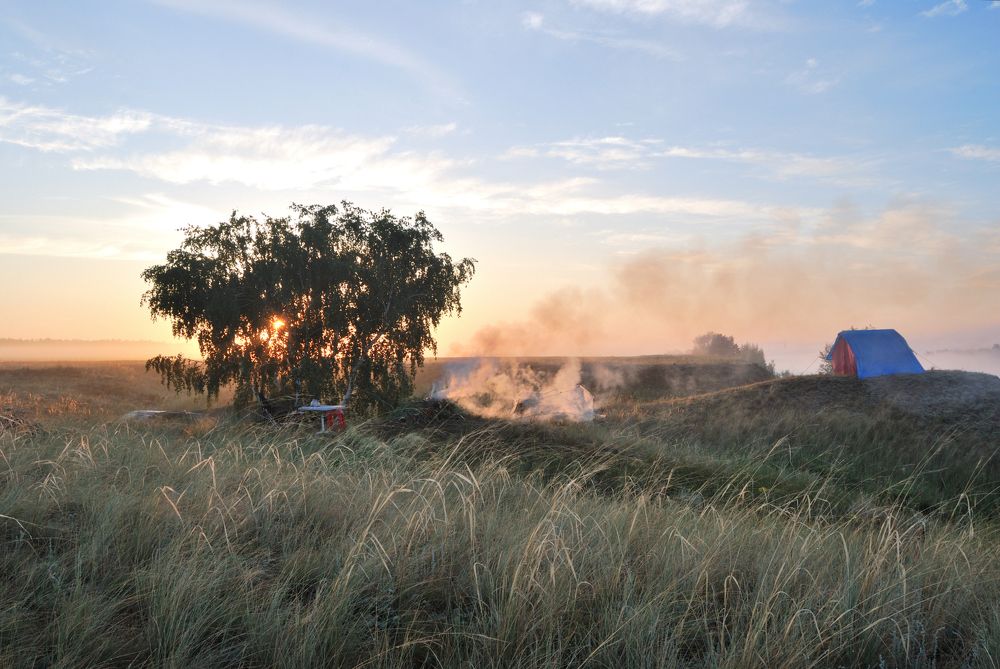 Утро на берегу Иртыша