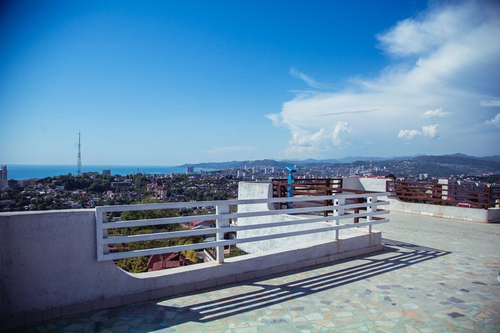 Вид с конечной точки накатки в дендрарии г. Сочи